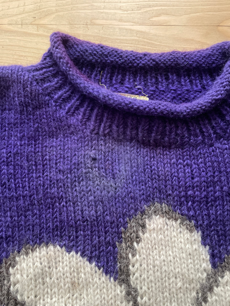 Purple Pachamama Daisy Jumper - XL
