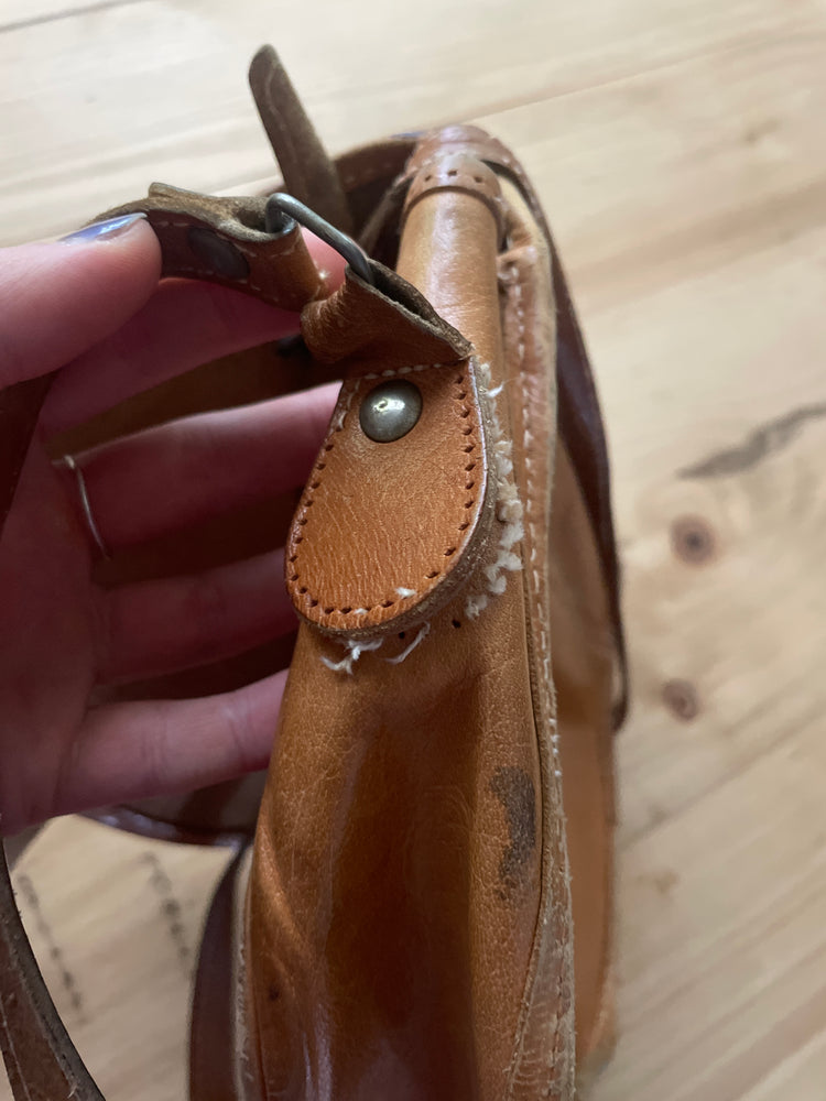 Tan Leather Shoulder Bag