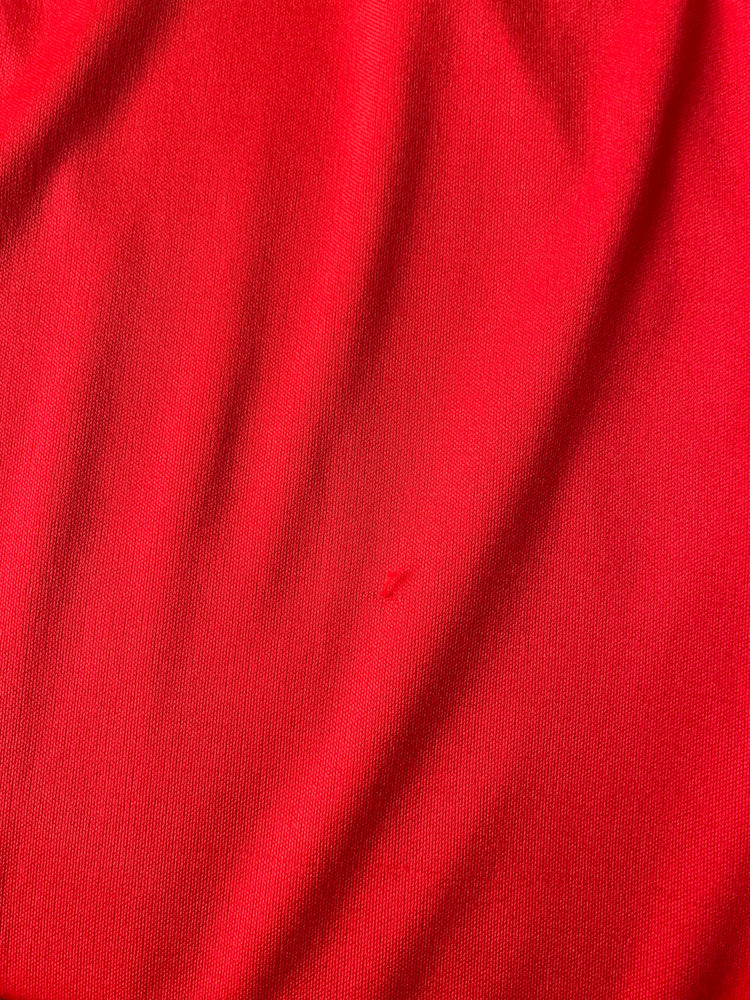 Red Mutton Sleeve Dress - M