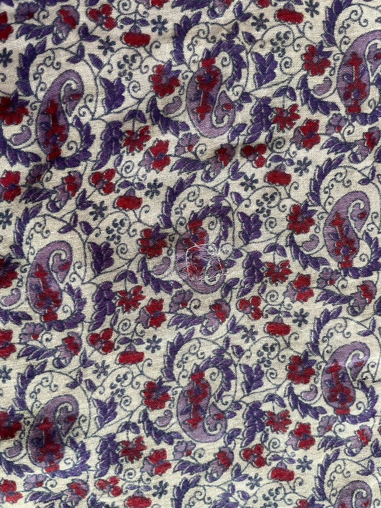 Quilted Purple Indian Cotton Dress - M