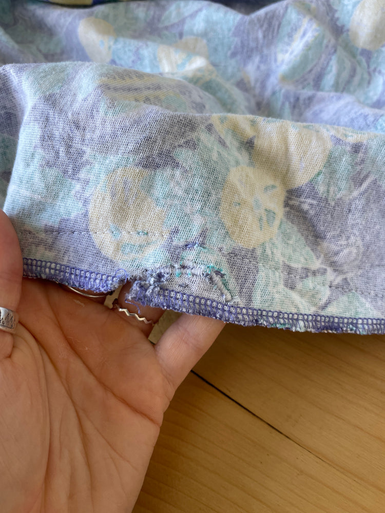 Laura Ashley Blue Fruit Print Midi Skirt - 28"