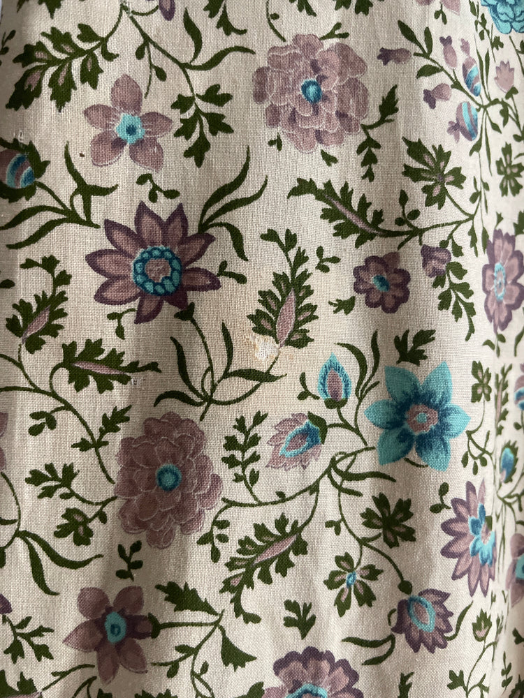 Floral Cotton Halterneck Maxi Dress - S