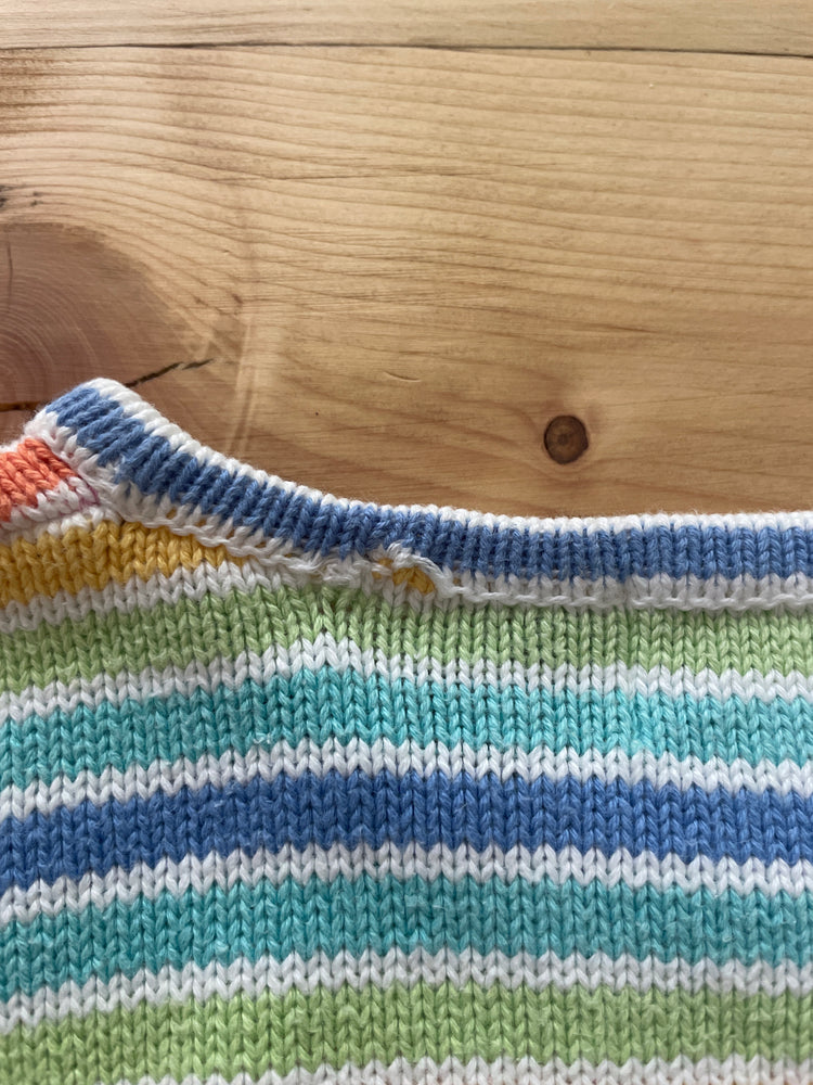 Multicolour Striped Vest - L