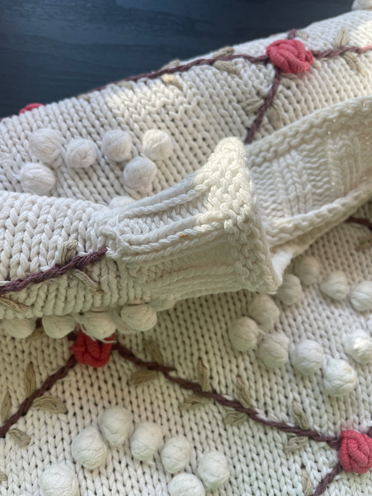 Cotton Bobble Knitted Jumper - XL