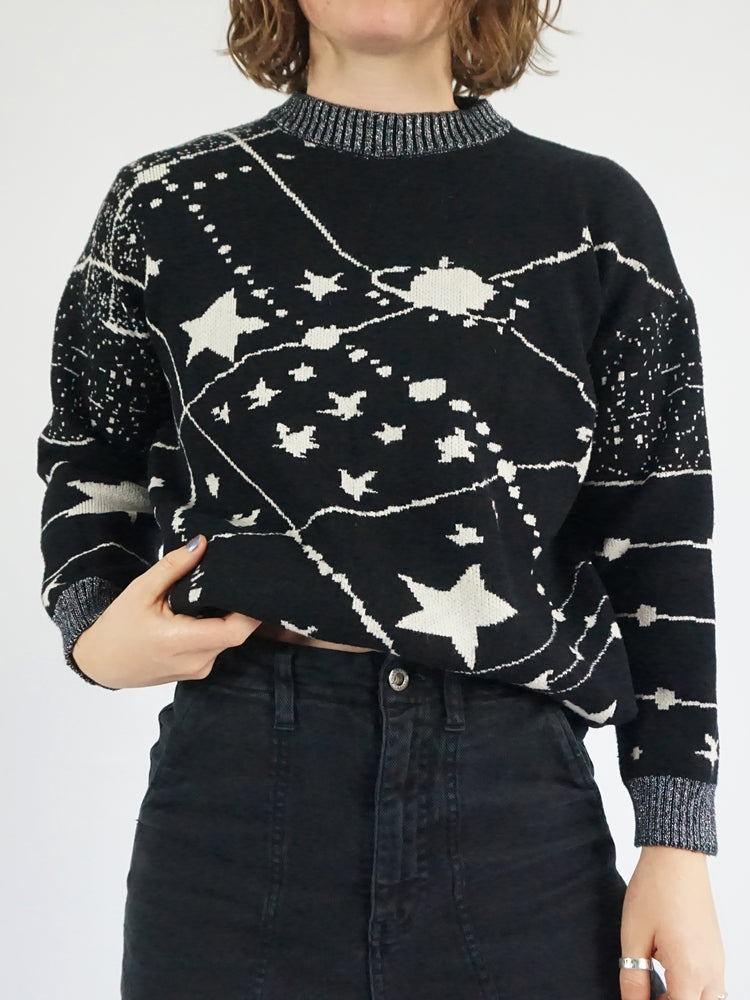 Black Celestial Jumper - M