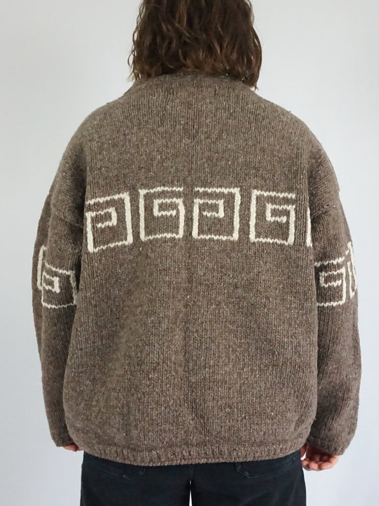 1/4 Zip Swirl Jumper - XL