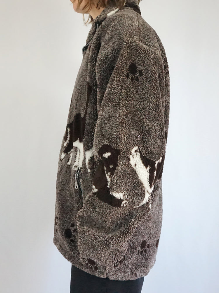 Cat Patterned Fleece - XL