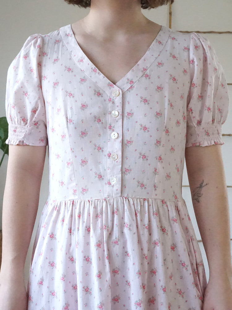 Laura Ashley Pink Floral Dress - M