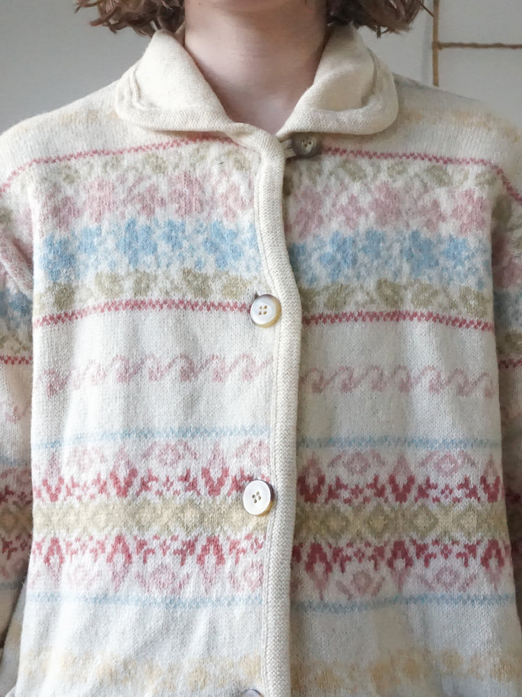 Laura Ashley Wool Cardigan - L