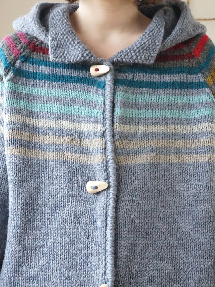 Amano 3/4 Length Hooded Cardigan - XL