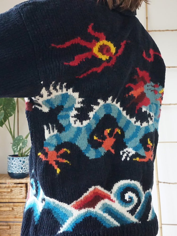 Black Dragon Cardigan - M/L