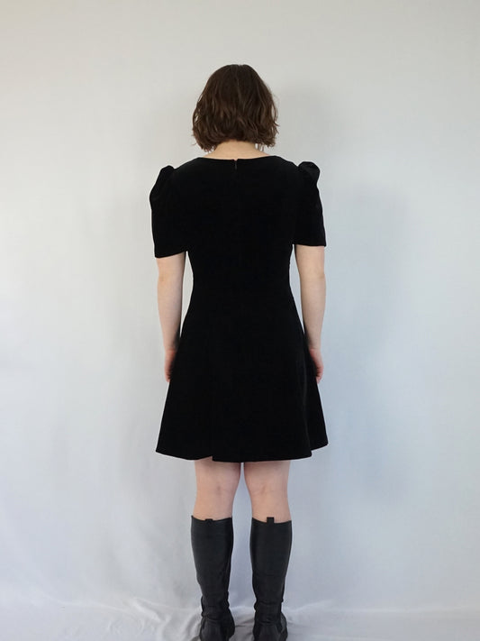 Laura Ashley Velvet Mini Dress - S