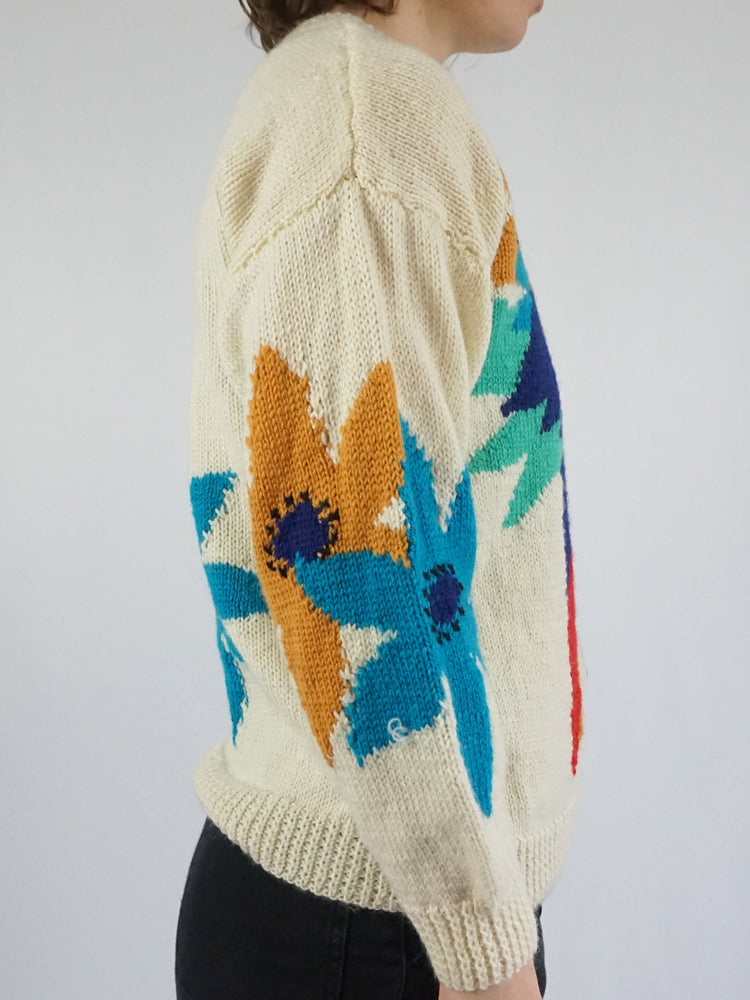 Colourful Parrot Jumper - M