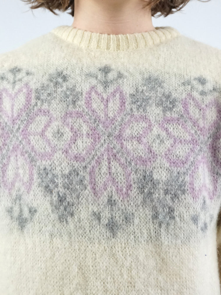 Icelandic Fair Isle Jumper - M