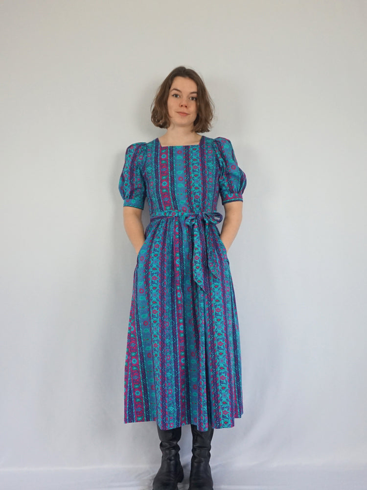 Laura Ashley Funky Patterned Dress - S