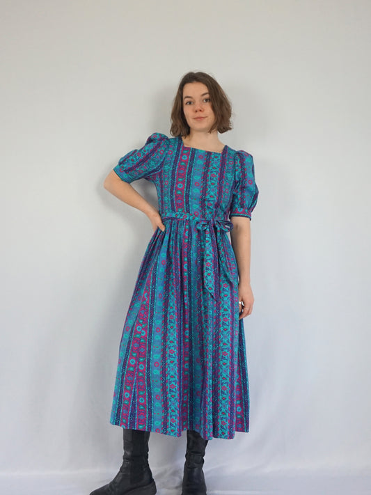 Laura Ashley Funky Patterned Dress - S