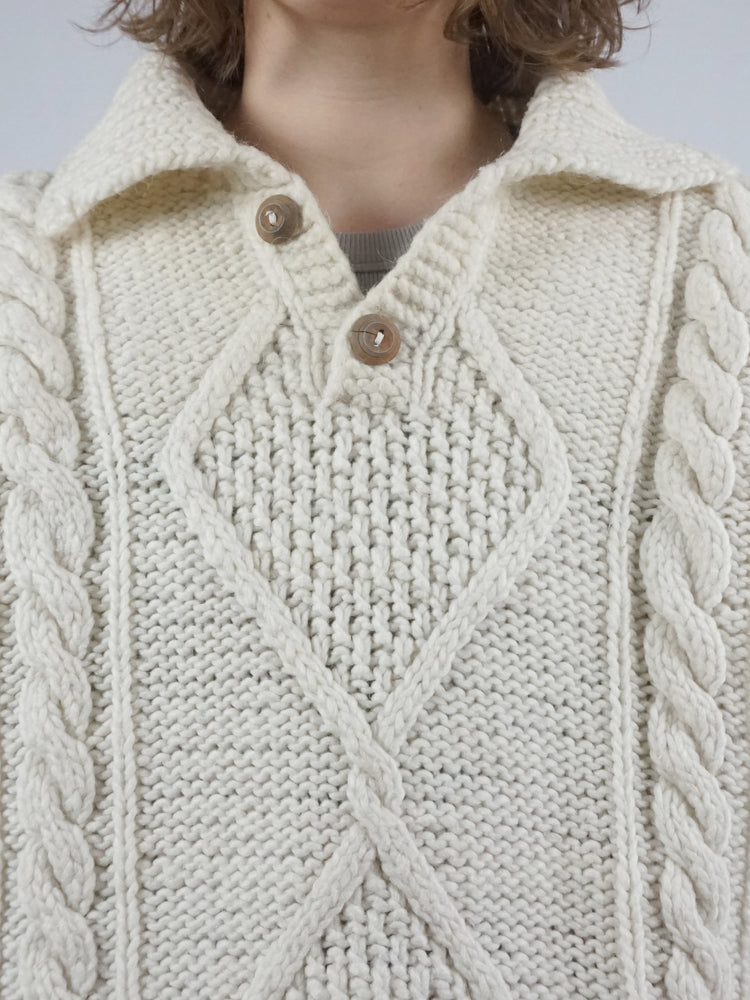Chunky Cable Knit Jumper - XL