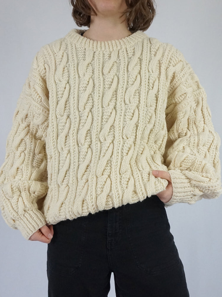 Chunky Cable Knit Jumper - XL