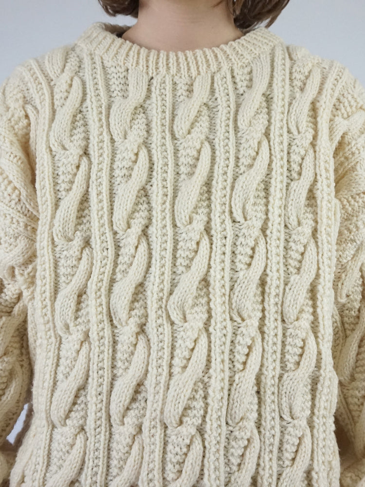 Chunky Cable Knit Jumper - XL