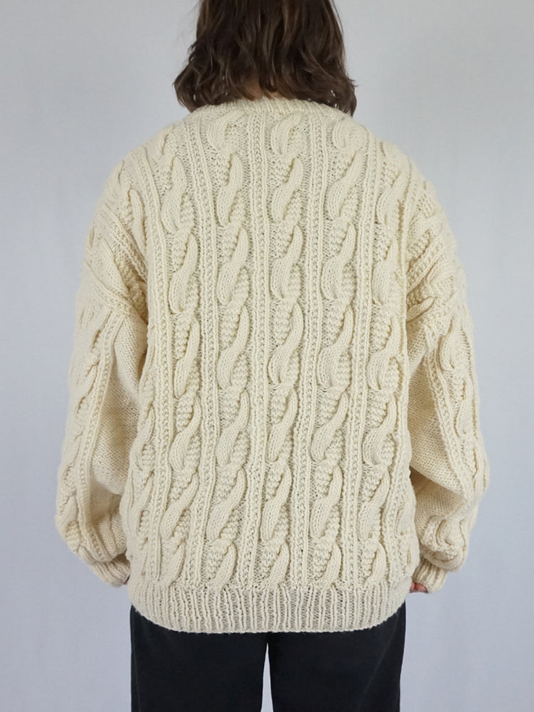 Chunky Cable Knit Jumper - XL