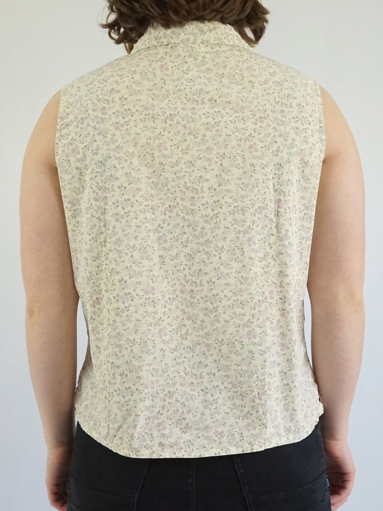 Laura Ashley Ditsy Floral Cotton Shirt - M