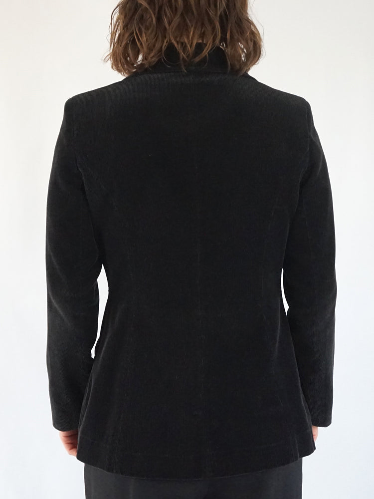 Black Corduroy Blazer - S