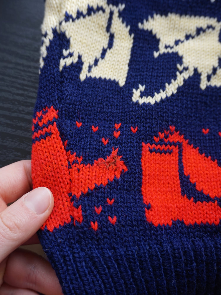Umbrella, Wellies & Clouds Jumper - S/M