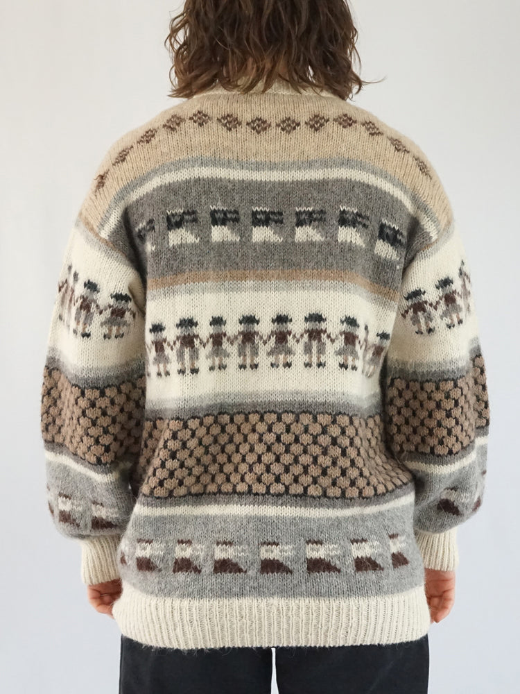 Peruvian Patterned Jumper - M/L