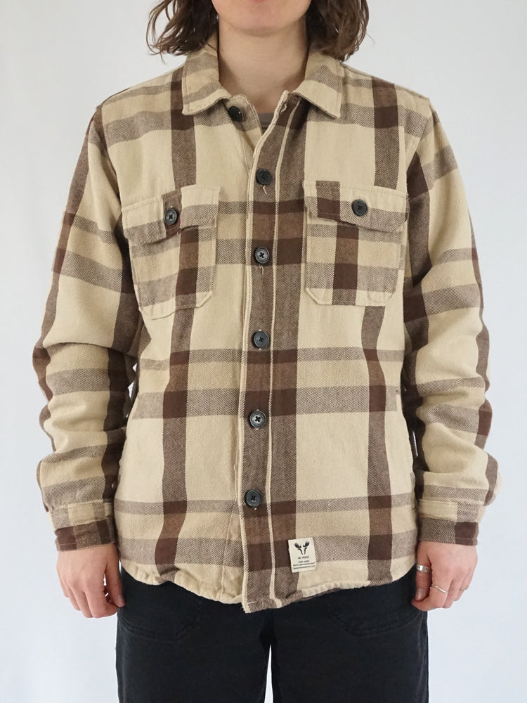 Checkered Quilted Jacket - L