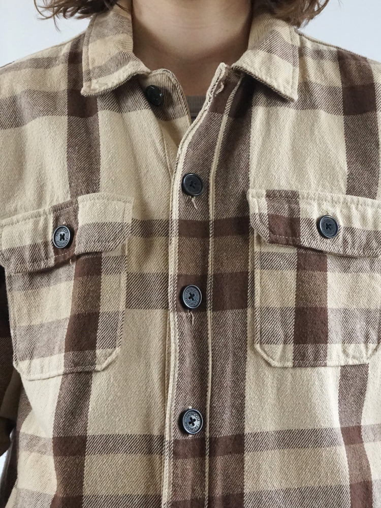 Checkered Quilted Jacket - L