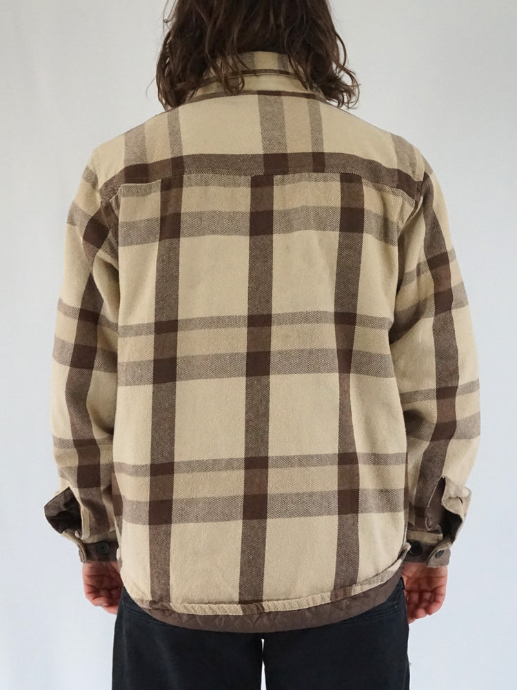 Checkered Quilted Jacket - L