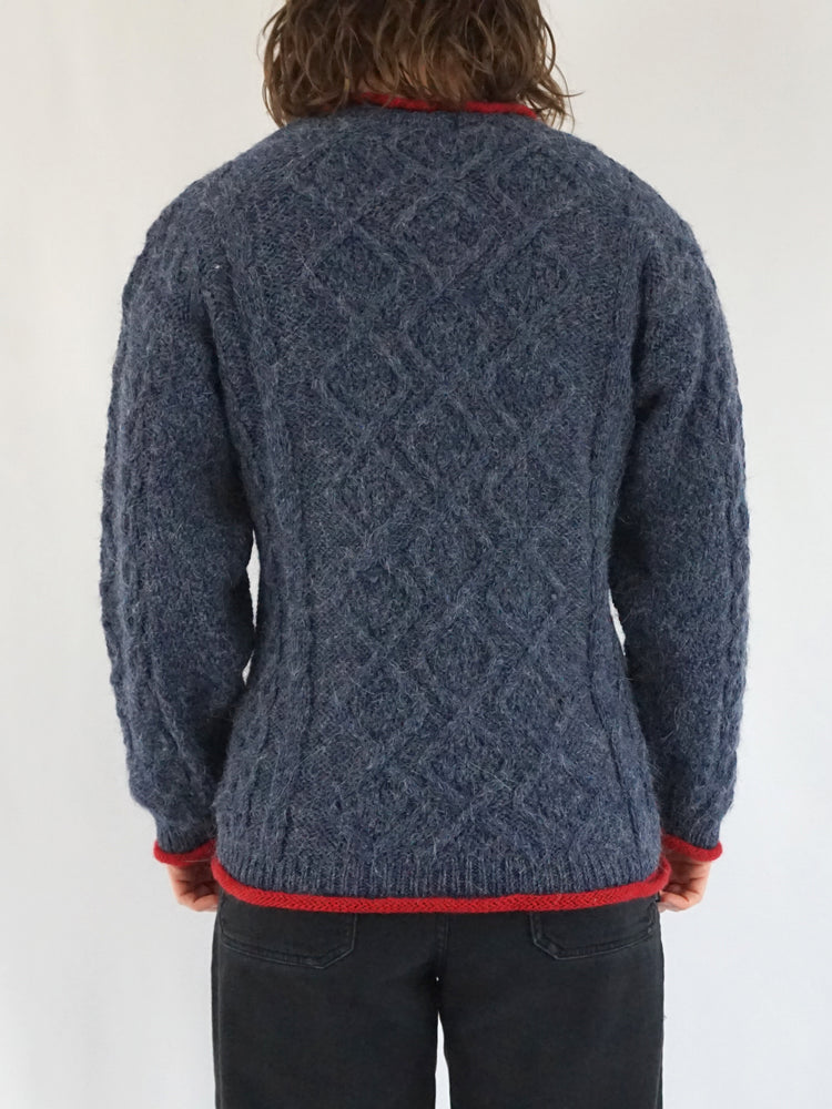 Poppy Embroidered Wool Jumper - S