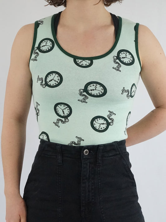 Pocket Watch Cotton Vest - S