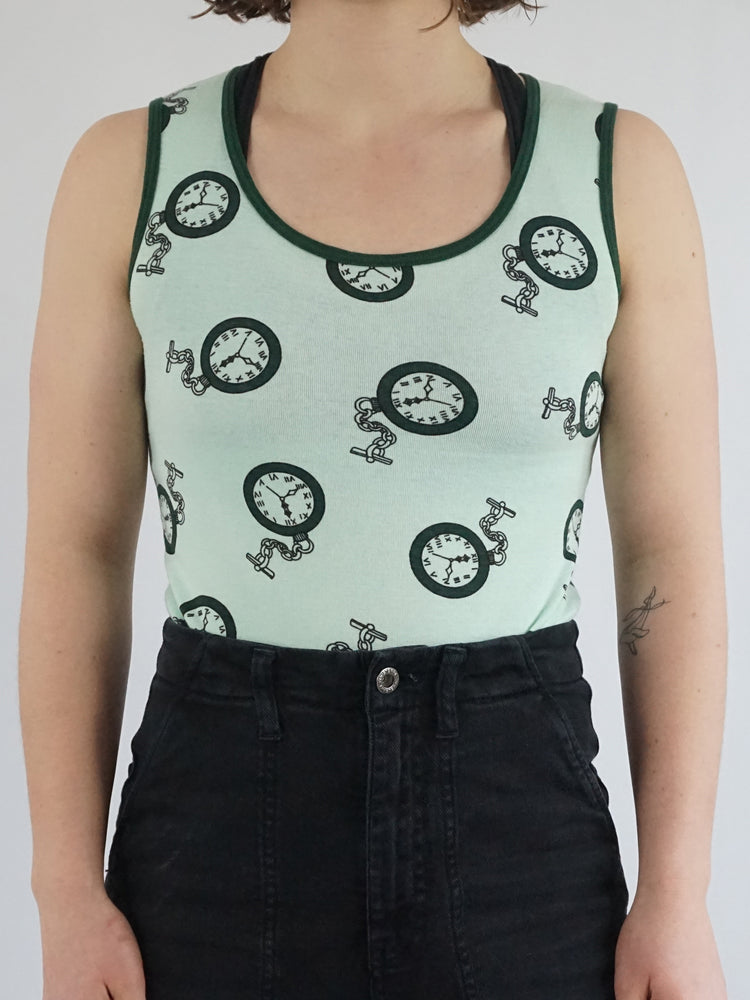 Pocket Watch Cotton Vest - S