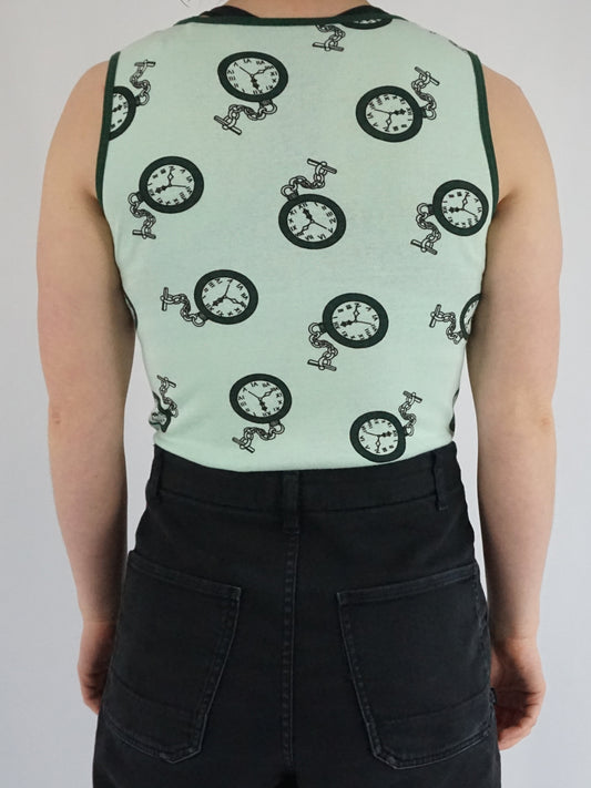 Pocket Watch Cotton Vest - S