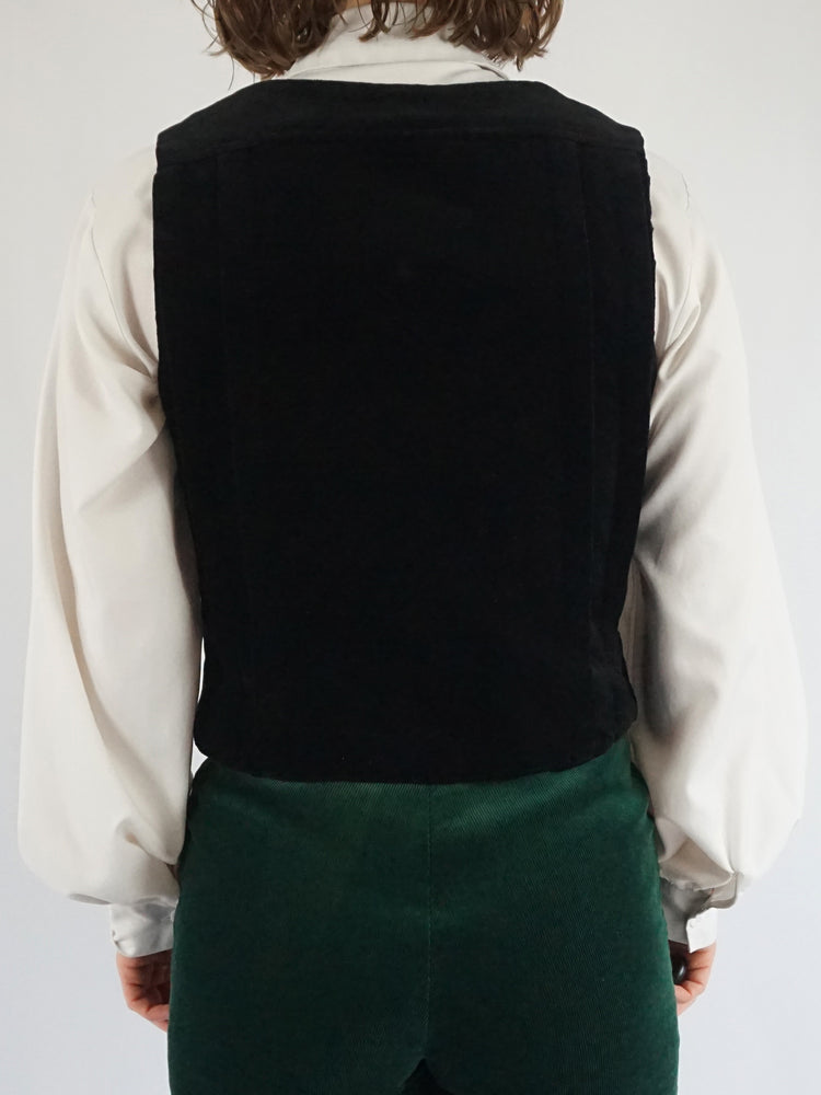 Marion Donaldson Velvet Vest - S