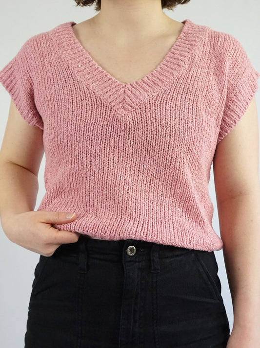 Pink Knitted Top - M
