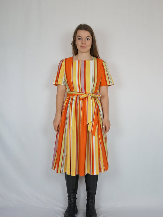 Handmade Laura Ashley Striped Dress - M