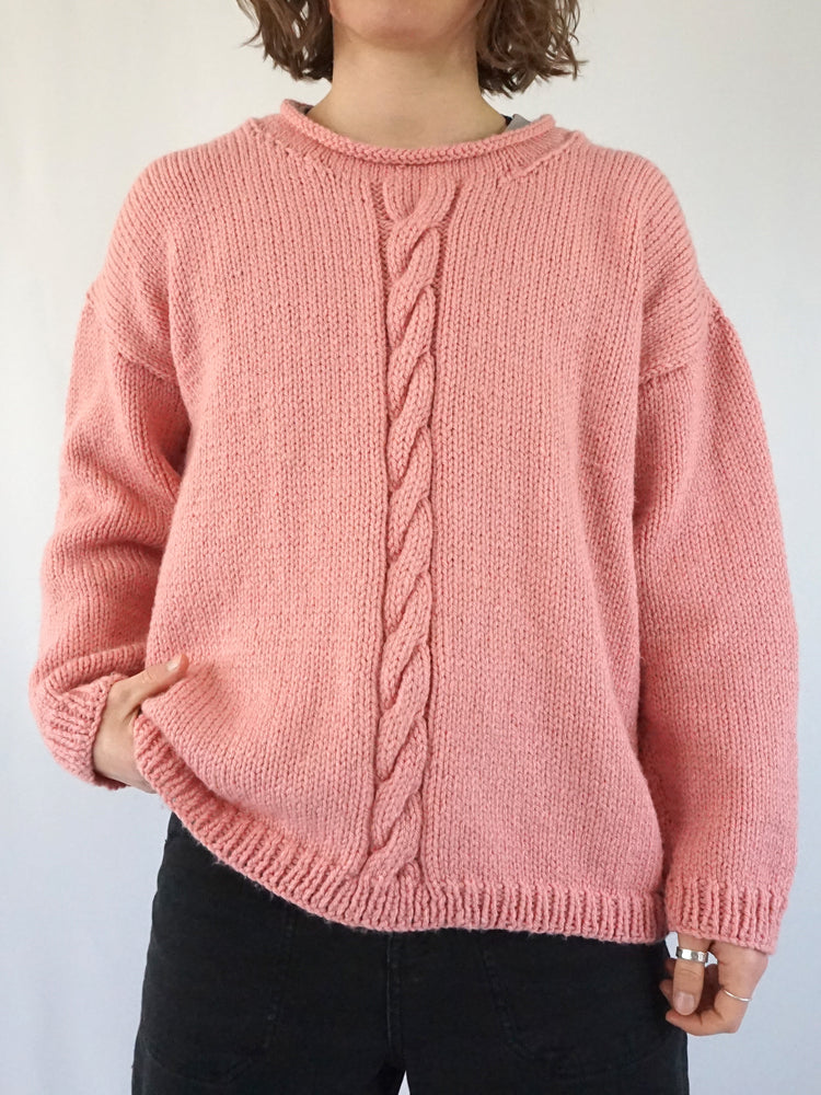 Light Pink Knit Jumper - L