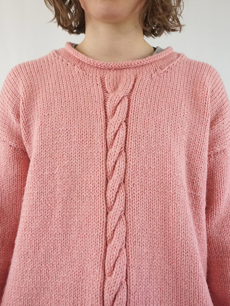 Light Pink Knit Jumper - L