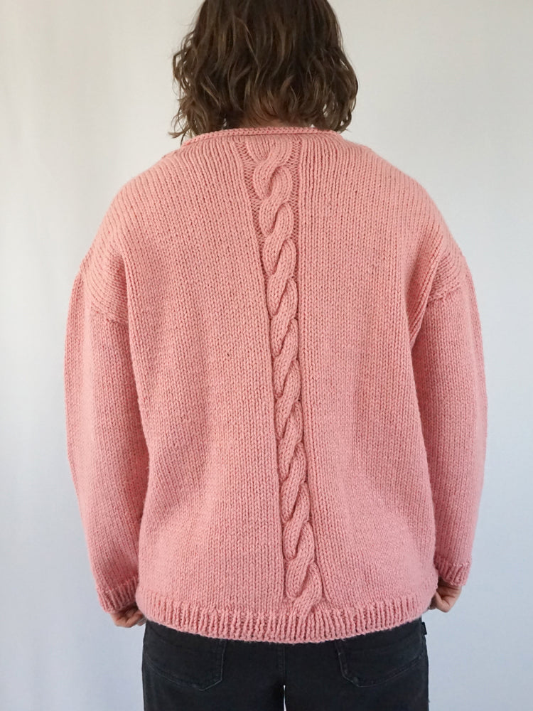 Light Pink Knit Jumper - L