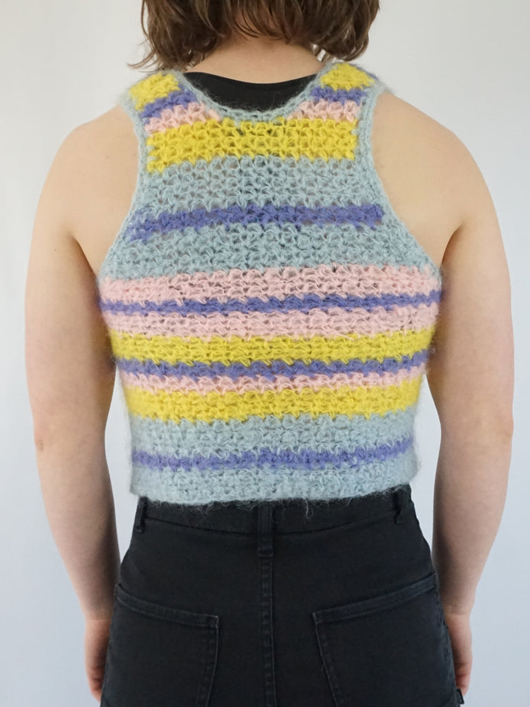 Pastel Mohair Vest - S