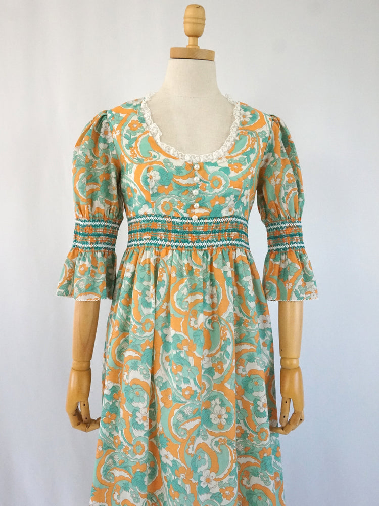 Richard Shops Smocked Dress - XS
