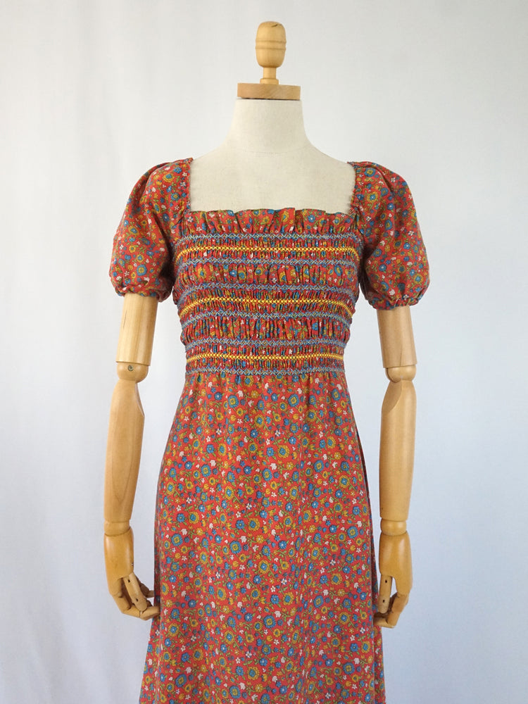 Ditsy Floral Smocked Dress - XS