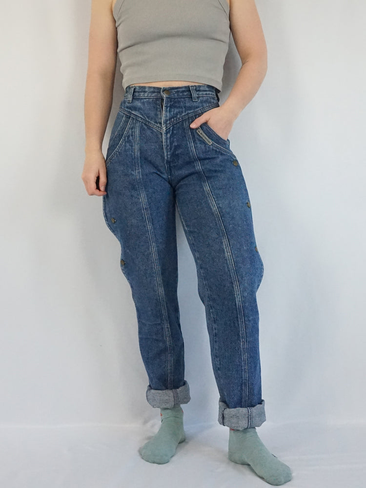 Rocky Mountain Side Button Jeans - 26"