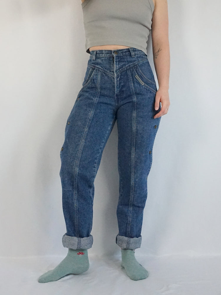 Rocky Mountain Side Button Jeans - 26"