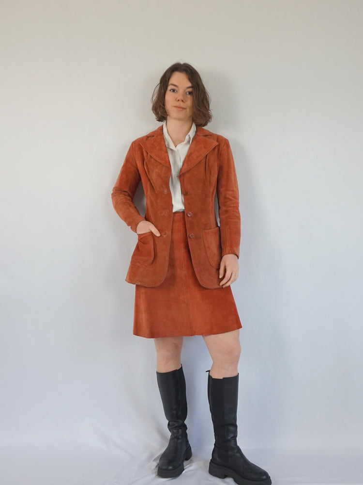 Suede Two Piece Set - XS