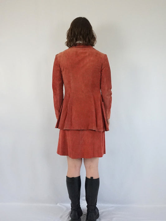 Suede Two Piece Set - XS