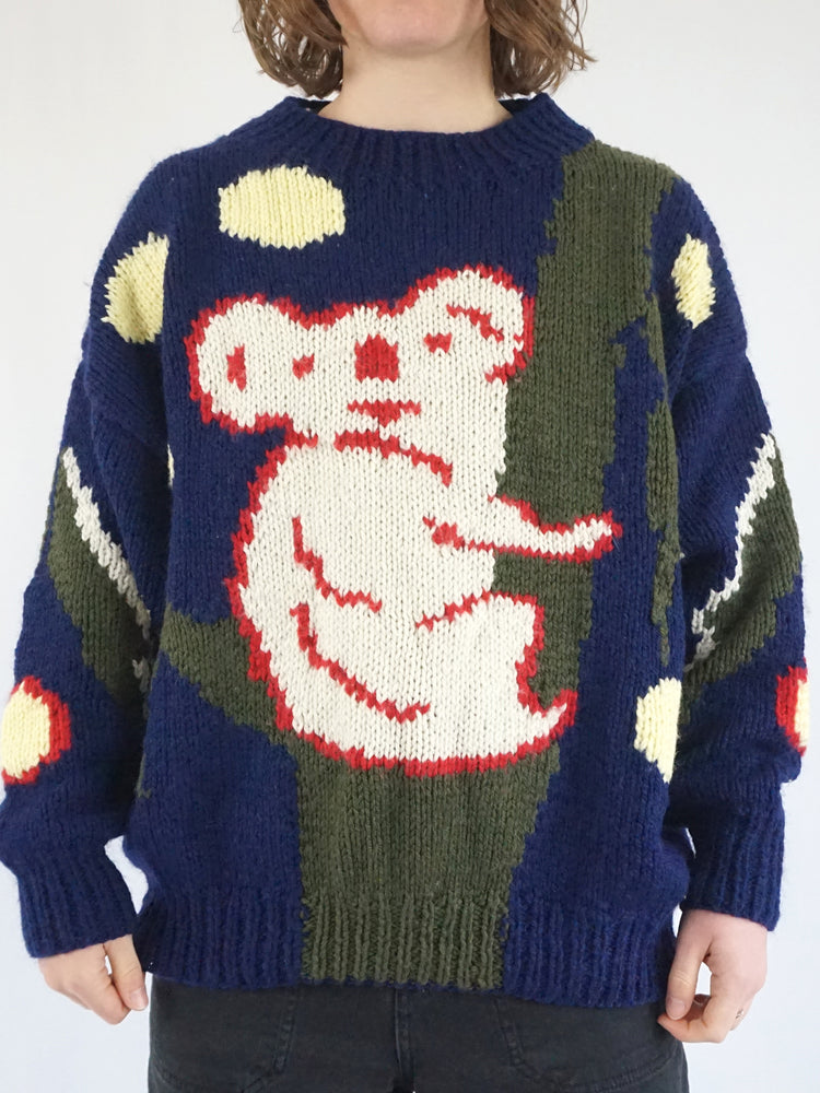 Navy Blue Koala Jumper - XL
