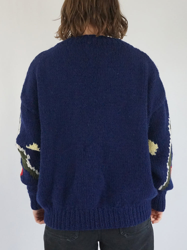 Navy Blue Koala Jumper - XL